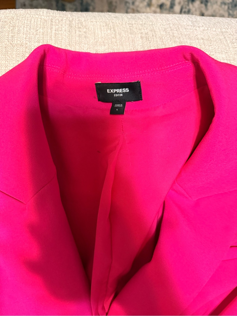 Express Women's Bright Pink Blazer LARGE